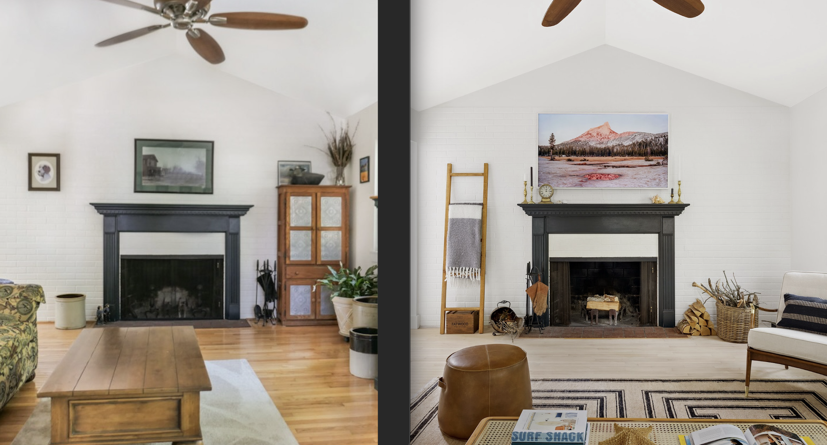 How to fix dated orange wood and floors if you rent or own